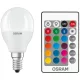 E14 P45 LED izzó 5,5 W = 40 W 470 lm RGBW 200° OSRAM Star + távirányító