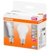 2x LED izzó A60 E27 9W = 60W 806lm RGBW 180° OSRAM Star + Távirányító