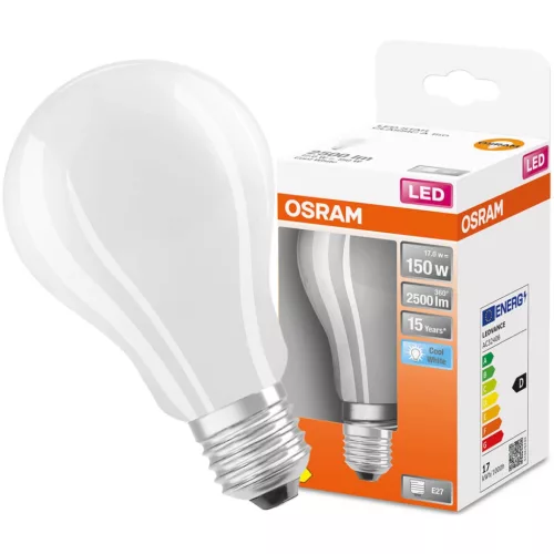 E27 A70 LED izzó 17W = 150W 2500lm 4000K semleges 300° OSRAM