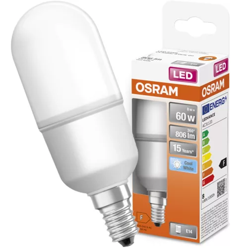 E14 T25 LED izzó 8W = 60W 806lm 4000K semleges OSRAM Stick