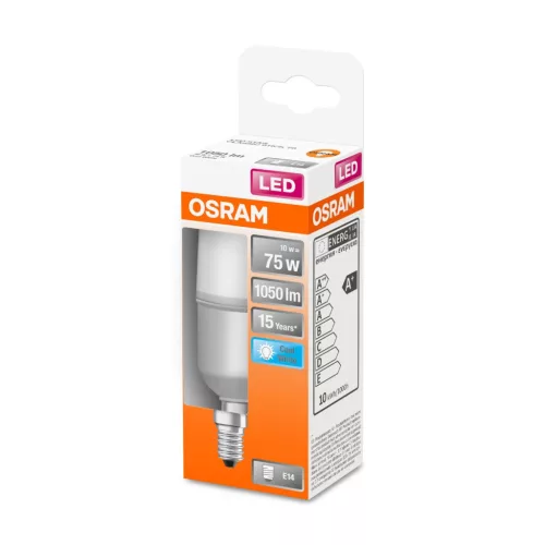E14 STAR STICK LED izzó 10W = 75W 1050lm 4000K Semleges 200° OSRAM