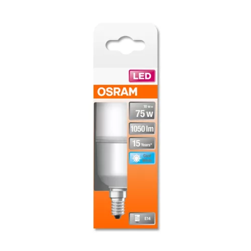 E14 STAR STICK LED izzó 10W = 75W 1050lm 4000K Semleges 200° OSRAM