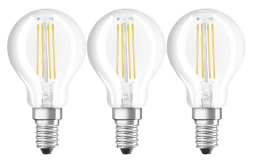 3dbLED izzó Gömb E14 P45 4W = 40W 470lm 2700K 320° OSRAM