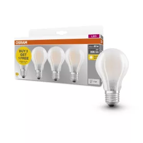   4x LED izzó A60 E27 6,5 W = 60 W 806 lm 2700 K Meleg 300°-os foglalat Osram