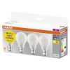 4x LED izzó A60 B22d 6.5W = 60W 806lm 2700K Meleg 300°-os foglalat Osram