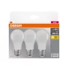 3x LED izzó A60 E27 8W = 60W 806lm 2700K Meleg 150°-os foglalat Osram