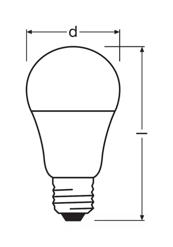 5db LED izzó E27 A60 8.5W = 60W 806lm 4000K semleges 300° OSRAM