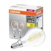 2db LED izzó E14 P45 4W = 40W 470lm 2700K OSRAM