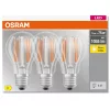 3db LED izzó E27 A60 CL 7.5W = 75W 1055lm 2700K  300° Izzószál OSRAM