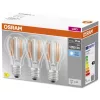 3PAK LED izzó E27 A60 CL 7,5W = 75W 1055lm 4000K semleges 300°-os izzószál OSRAM ALAP