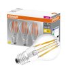 3db LED izzó E27 A60 CL 11W = 100W 1521lm 2700K  300° Izzószál OSRAM