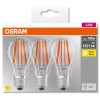 3db LED izzó E27 A60 CL 11W = 100W 1521lm 2700K  300° Izzószál OSRAM