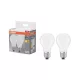 2x LED izzó A60 E27 6,5 W = 60 W 806 lm 2700 K Meleg 300°-os foglalat Osram