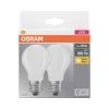 2x LED izzó A60 E27 6,5 W = 60 W 806 lm 2700 K Meleg 300°-os foglalat Osram