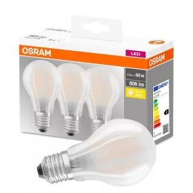   3dbLED izzó E27 A60 7W = 60W 806lm 2700K  300° izzószál OSRAM