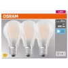 3PAK LED izzó E27 A60 6,5W = 60W 806lm 4000K semleges 300°-os izzószál OSRAM ALAP