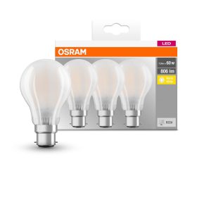   3x LED izzó A60 B22d 6.5W = 60W 806lm 2700K Meleg 300°-os foglalat Osram