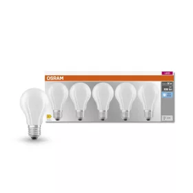   5x LED izzó A60 E27 6,5 W = 60 W 806 lm 4000 K semleges 300°-os foglalat Osram