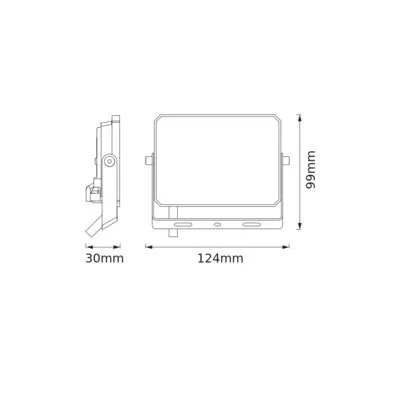 LED reflektor halogén kültéri spotlámpa 20W 4000K 1800lm IP65 reflektor LUX OSRAM