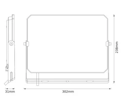 LED reflektor halogén kültéri spotlámpa 100W 4000K 9000lm IP65 reflektor LUX OSRAM