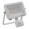 Kültéri LED reflektor mozgás- és alkonyérzékelővel 10W 1100lm 4000K semleges fehér IP65 fehér Lens Osram
