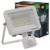 Kültéri LED reflektor mozgás- és alkonyérzékelővel 20W 2200lm 4000K semleges fehér IP65 fehér Lens Osram