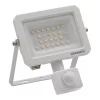 Kültéri LED reflektor mozgás- és alkonyérzékelővel 20W 2200lm 4000K semleges fehér IP65 fehér Lens Osram
