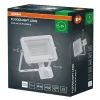 Kültéri LED reflektor mozgás- és alkonyérzékelővel 20W 2200lm 4000K semleges fehér IP65 fehér Lens Osram
