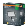 Kültéri LED reflektor mozgás- és alkonyérzékelővel 10W 1000lm 3000K meleg fehér IP65 szürke Lens Osram