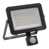 Kültéri LED reflektor mozgás- és alkonyérzékelővel 30W 3300lm 4000K semleges fehér IP65 szürke Lens Osram
