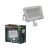 Kültéri LED reflektor mozgás- és alkonyérzékelővel 50W 5500lm 6500K hideg fehér IP65 fehér Lens Osram