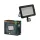 Kültéri LED reflektor mozgás- és alkonyérzékelővel 50W 5000lm 3000K meleg fehér IP65 szürke Lens Osram