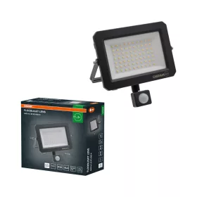   Kültéri LED reflektor mozgás- és alkonyérzékelővel 50W 5500lm 4000K semleges fehér IP65 szürke Lens Osram