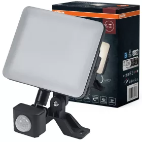   Kültéri LED reflektor mozgás- és alkonyérzékelővel 30W 2550lm 4000K semleges fehér IP44 fekete Endura Osram