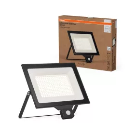   LED Reflektor Kültéri Reflektor 150W 15000lm 4000K 110° Fekete IP44 Mozgás- és Alkonyérzékelővel Essentials Reflektorok Érzékelő Osram