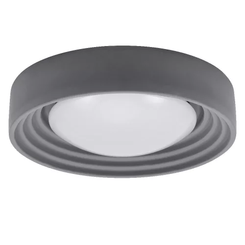 LED mennyezeti lámpa, felületre szerelhető, 18W, 1500lm, 3000K, meleg, 116°, szürke, szabályozható fényerővel, Orbis Concrete, Osram