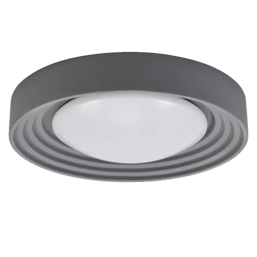 LED mennyezeti lámpa, felületre szerelhető, 24,5 W, 1800 lm, 3000 K, meleg, 116°, szürke, szabályozható fényerővel, Orbis Concrete, Osram