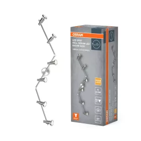   LED mennyezeti lámpa, felületre szerelhető, 15,6 W, 1380 lm, 2700 K, meleg, 36°, ezüstös spot, szálcsiszolt ezüst, Osram