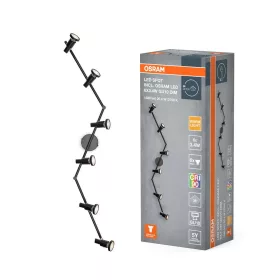   LED mennyezeti lámpa, felületre szerelhető, 20.4W, 1380lm, 2700K, meleg, 36°, fekete, szabályozható spotlámpa, fekete, Osram