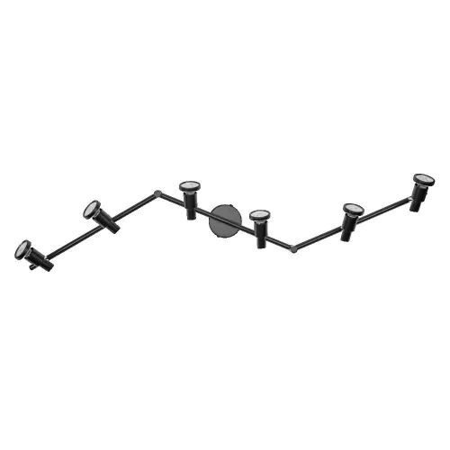 LED mennyezeti lámpa, felületre szerelhető, 20.4W, 1380lm, 2700K, meleg, 36°, fekete, szabályozható spotlámpa, fekete, Osram