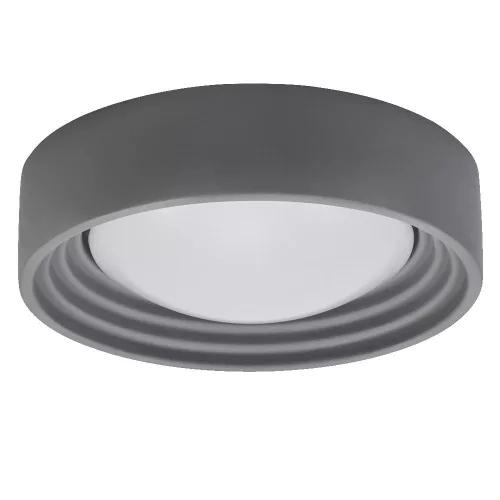 LED mennyezeti lámpa, felületre szerelhető, 13W, 800lm, 3000K, meleg, 116°, szürke, szabályozható fényerővel, Orbis Concrete, Osram