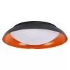 LED mennyezeti lámpa, felületre szerelhető, 35W, 1700lm, 3000K, meleg, 120°, fekete, sárga, szabályozható fényerővel, Orbis Plate, Osram