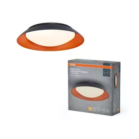   LED mennyezeti lámpa, felületre szerelhető, 45W, 2200lm, 3000K, meleg, 120°, fekete, sárga, szabályozható fényerővel, Orbis Plate, Osram