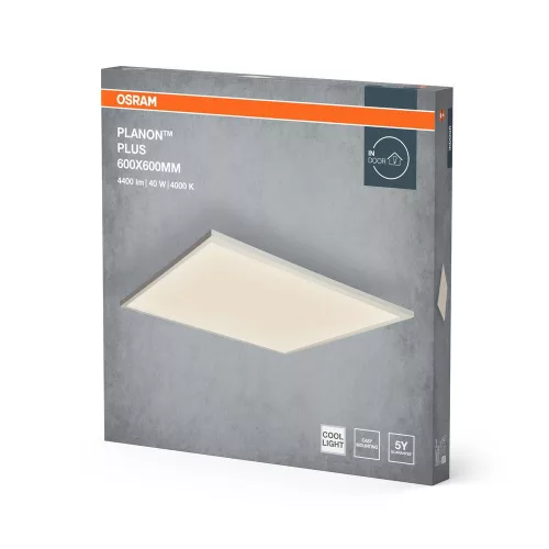 LED panel, felületre szerelhető lámpatest 36W 3100lm Semleges 4000K 120° Fehér Planon Plus Osram