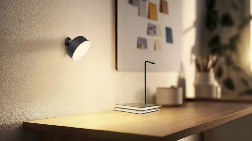 Asztali lámpa, állítható, 1,8 W, 100 lm, 3000 K, meleg, 114°, újratölthető, fekete, szabályozható fényerővel, Decor Helper Gadet Osram