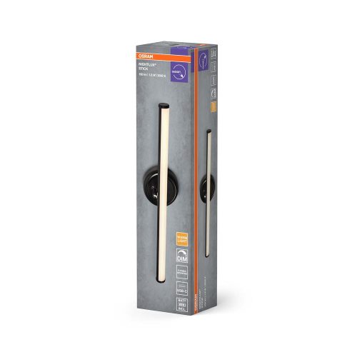 LED Éjszakai Fény Mágneses 1.8W 100lm 3000K Meleg 118° Újratölthető Fekete Szabályozható Nightlux Osram