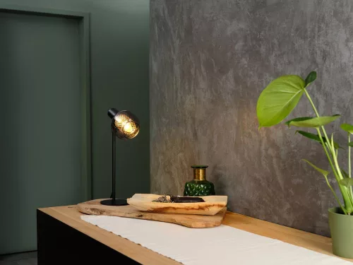 Dekoratív asztali lámpa E14 fekete dekor szentjánosbogár Osram