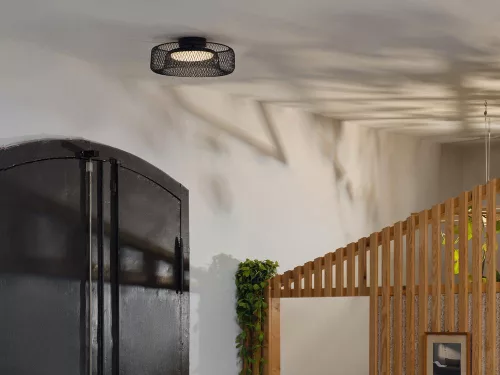 Függesztett mennyezeti lámpa 18,5 W 1130 lm 3000 K meleg 110° fekete dekor háló Osram