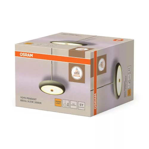 Mennyezeti lámpa 6,5 W 390 lm 3000 K Meleg 110° Bézs Dekor Yoyo Függeszték Osram