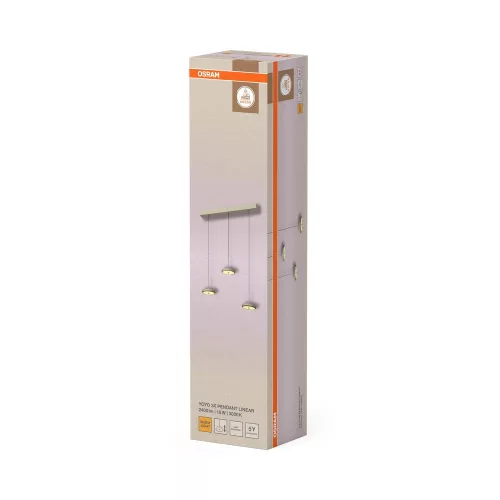 Mennyezeti lámpa 18W 1100lm 3000K Meleg 110° Bézs Dekor Yoyo Függeszték Osram